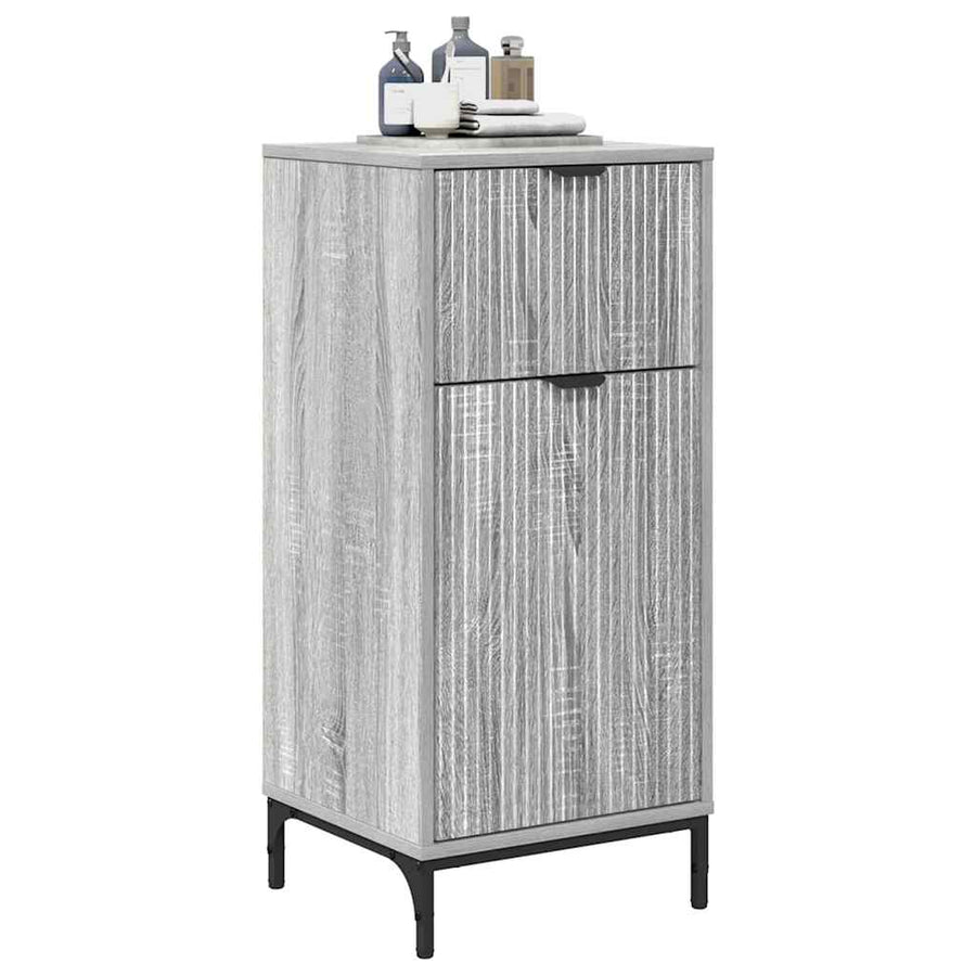 Badkamer Kast met lade Grijs Sonoma 39,5 x 36 x 88 cm