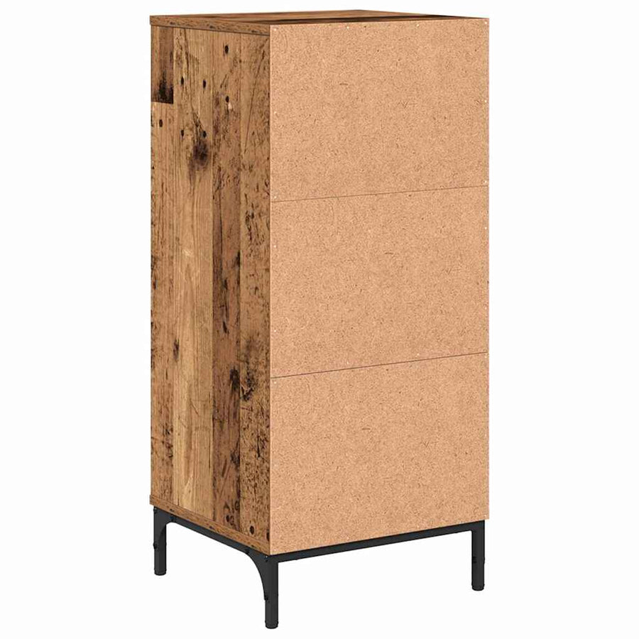 Badkamer Kast Oud Hout 39,5 x 36 x 88 cm Bewerkt hout & Metaal