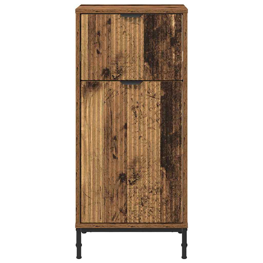 Badkamer Kast Oud Hout 39,5 x 36 x 88 cm Bewerkt hout & Metaal