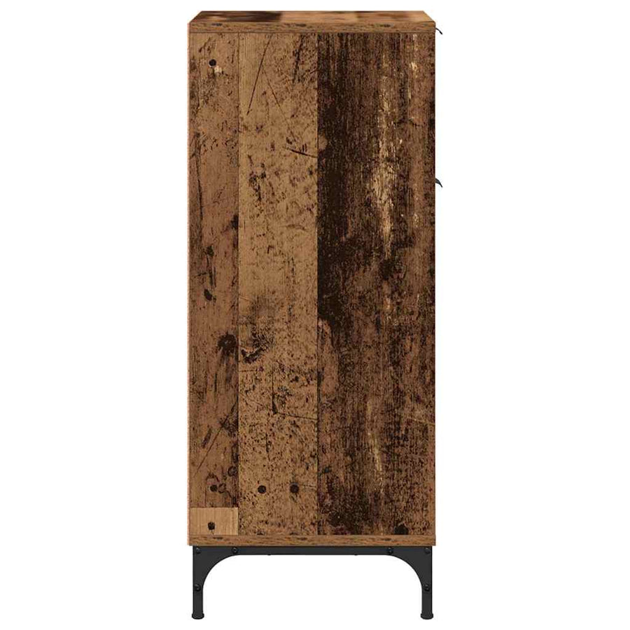 Badkamer Kast Oud Hout 39,5 x 36 x 88 cm Bewerkt hout & Metaal
