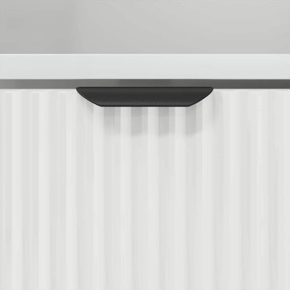 Hoge badkamerkast met lade Wit 31.5 x 33 x 190 cm Bewerkt hout