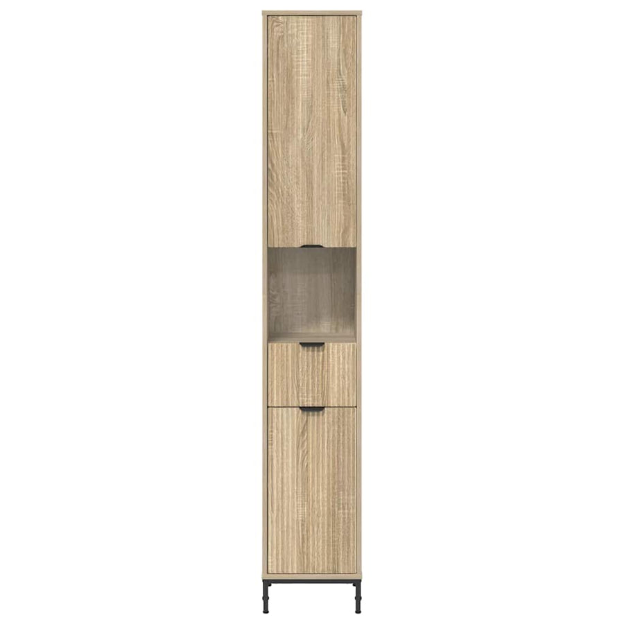 Badkamer Kast met lade Sonoma Eiken 31,5 x 33 x 190 cm