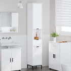 Badkamer Kast met lade Hoogglans wit 31,5 x 33 x 190 cm