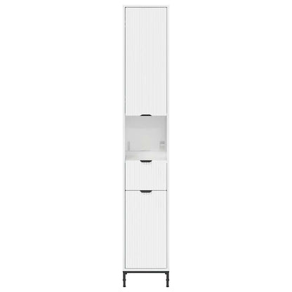Badkamer Kast met lade Hoogglans wit 31,5 x 33 x 190 cm