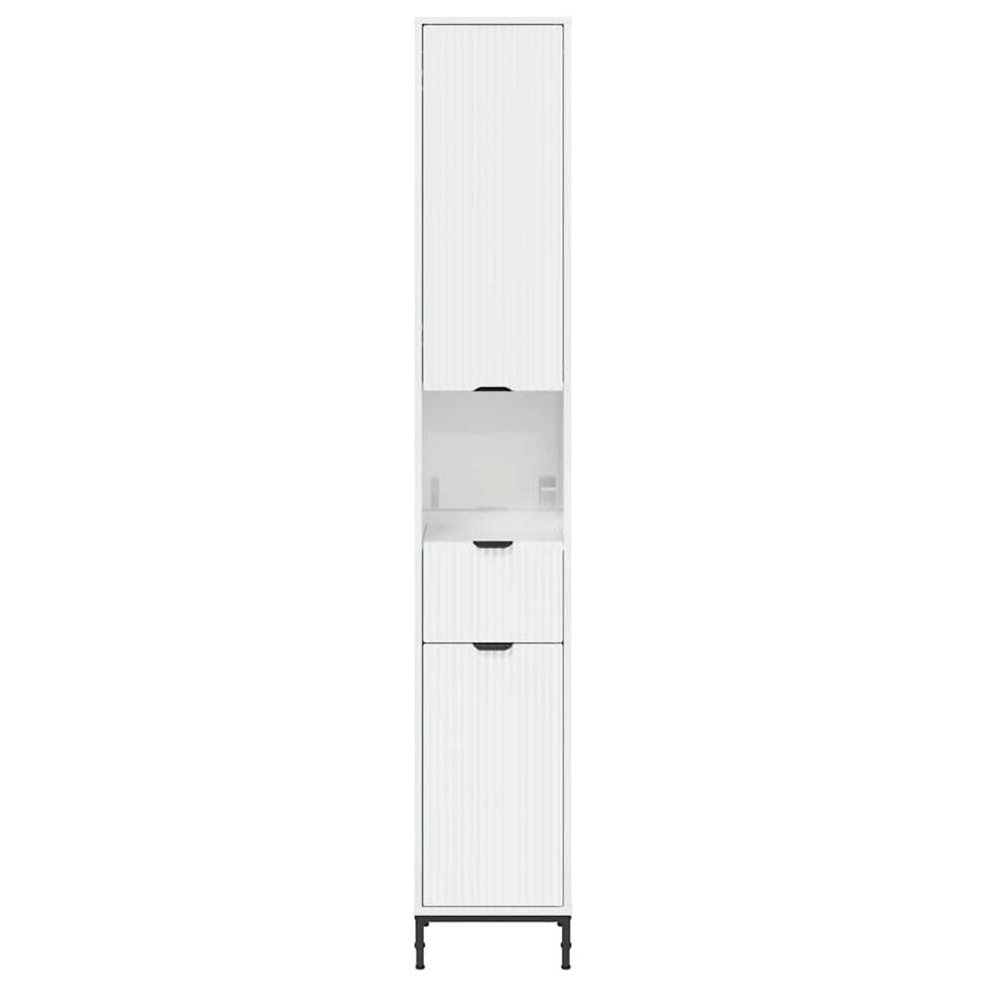 Badkamer Kast met lade Hoogglans wit 31,5 x 33 x 190 cm