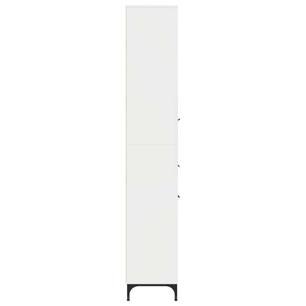Badkamer Kast met lade Hoogglans wit 31,5 x 33 x 190 cm