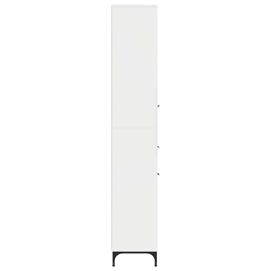 Badkamer Kast met lade Hoogglans wit 31,5 x 33 x 190 cm