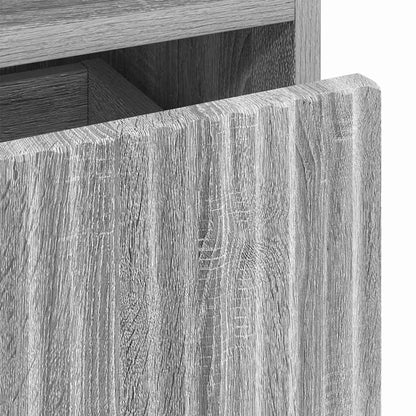 Hoge badkamerkast Grijs sonoma 31.5 x 33 x 190 cm Bewerkt hout