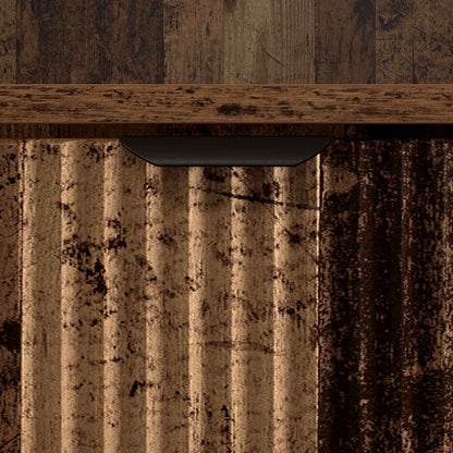 Badkamer Kast Oud Hout 31,5 x 33 x 190 cm Bewerkt hout, Metaal