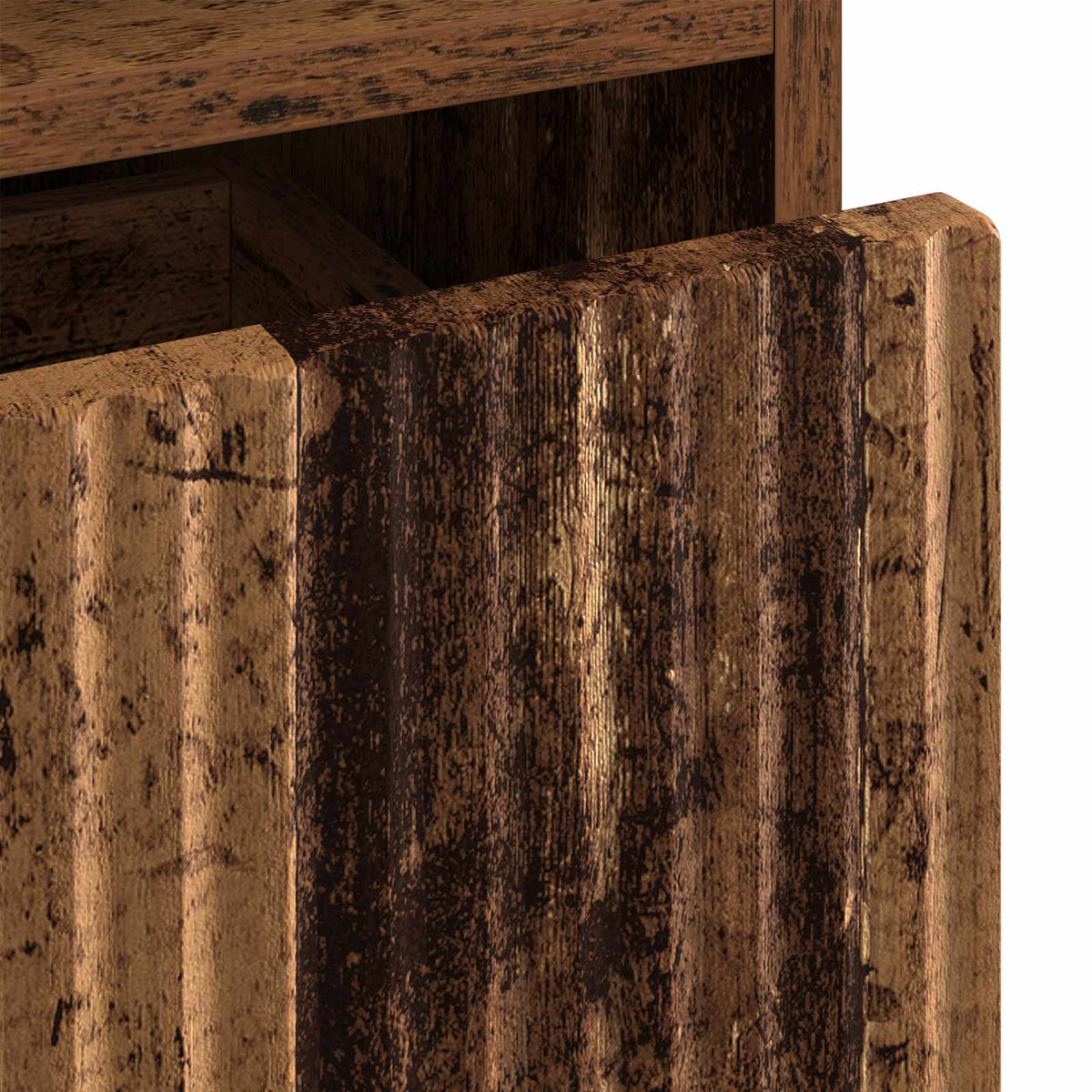 Badkamer Kast Oud Hout 31,5 x 33 x 190 cm Bewerkt hout, Metaal