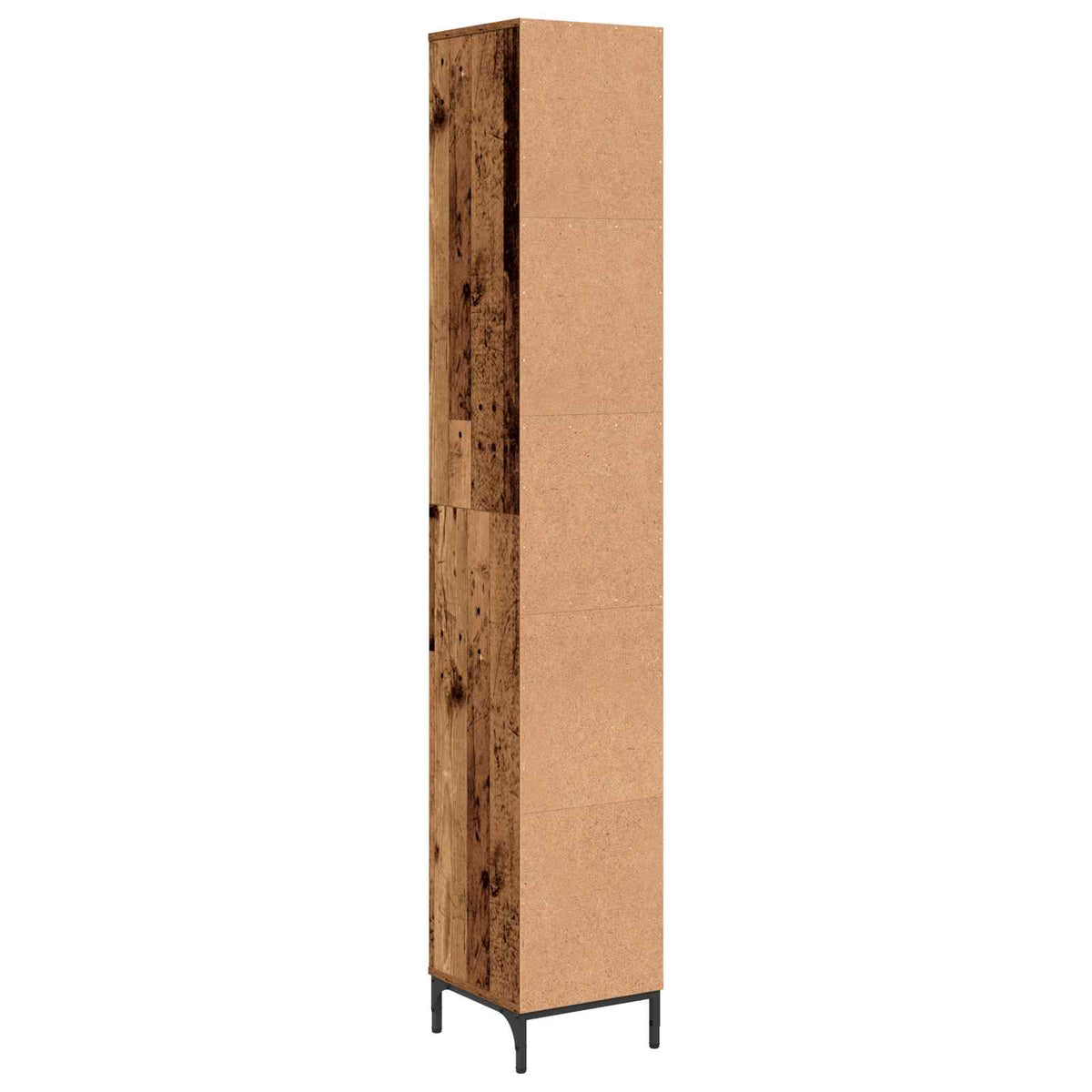 Badkamer Kast Oud Hout 31,5 x 33 x 190 cm Bewerkt hout, Metaal