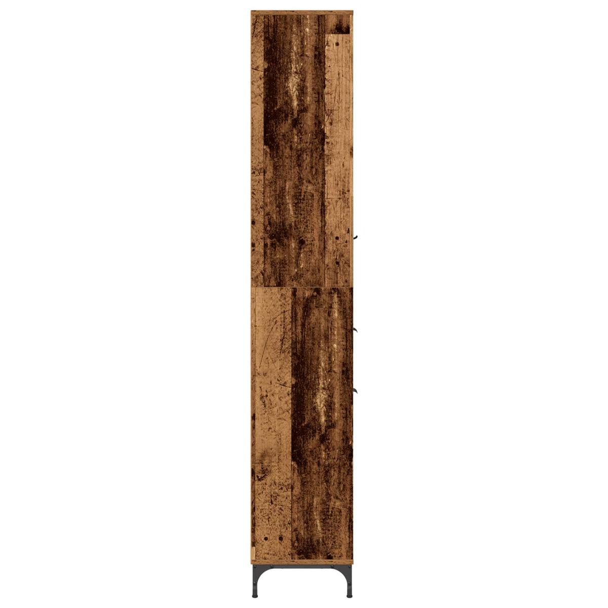 Badkamer Kast Oud Hout 31,5 x 33 x 190 cm Bewerkt hout, Metaal