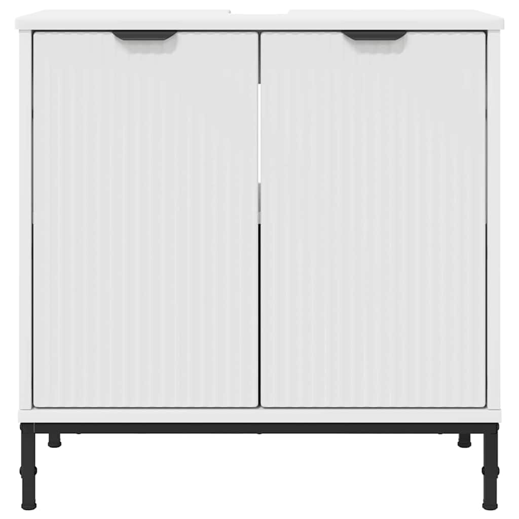 Badkamertenk te kast Wit 60,5 x 33,5 x 61 cm Bewerkt hout