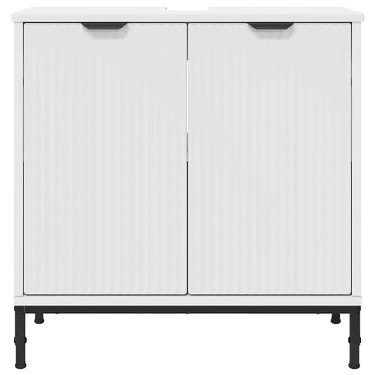 Badkamertenk te kast Wit 60,5 x 33,5 x 61 cm Bewerkt hout