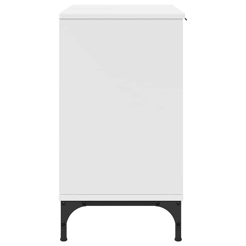 Badkamertenk te kast Wit 60,5 x 33,5 x 61 cm Bewerkt hout