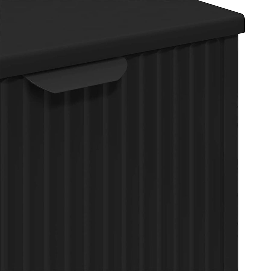 Badkamertenk te kast Zwart 60,5 x 33,5 x 61 cm Bewerkt hout