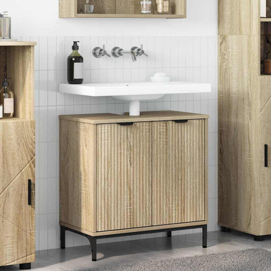 Badkamertenk te kast Sonoma eiken 60,5 x 33,5 x 61 cm
