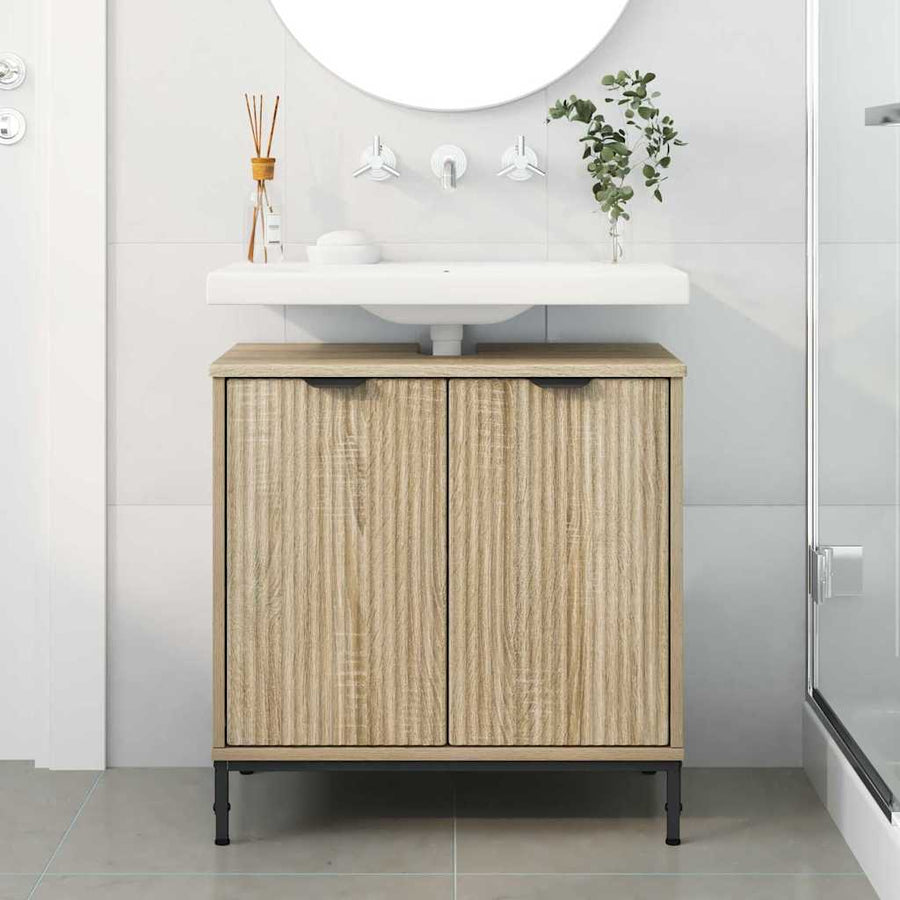 Badkamertenk te kast Sonoma eiken 60,5 x 33,5 x 61 cm