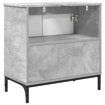 Badkamertenk te kast met opslag Betongrijs 60,5 x 33,5 x 61 cm