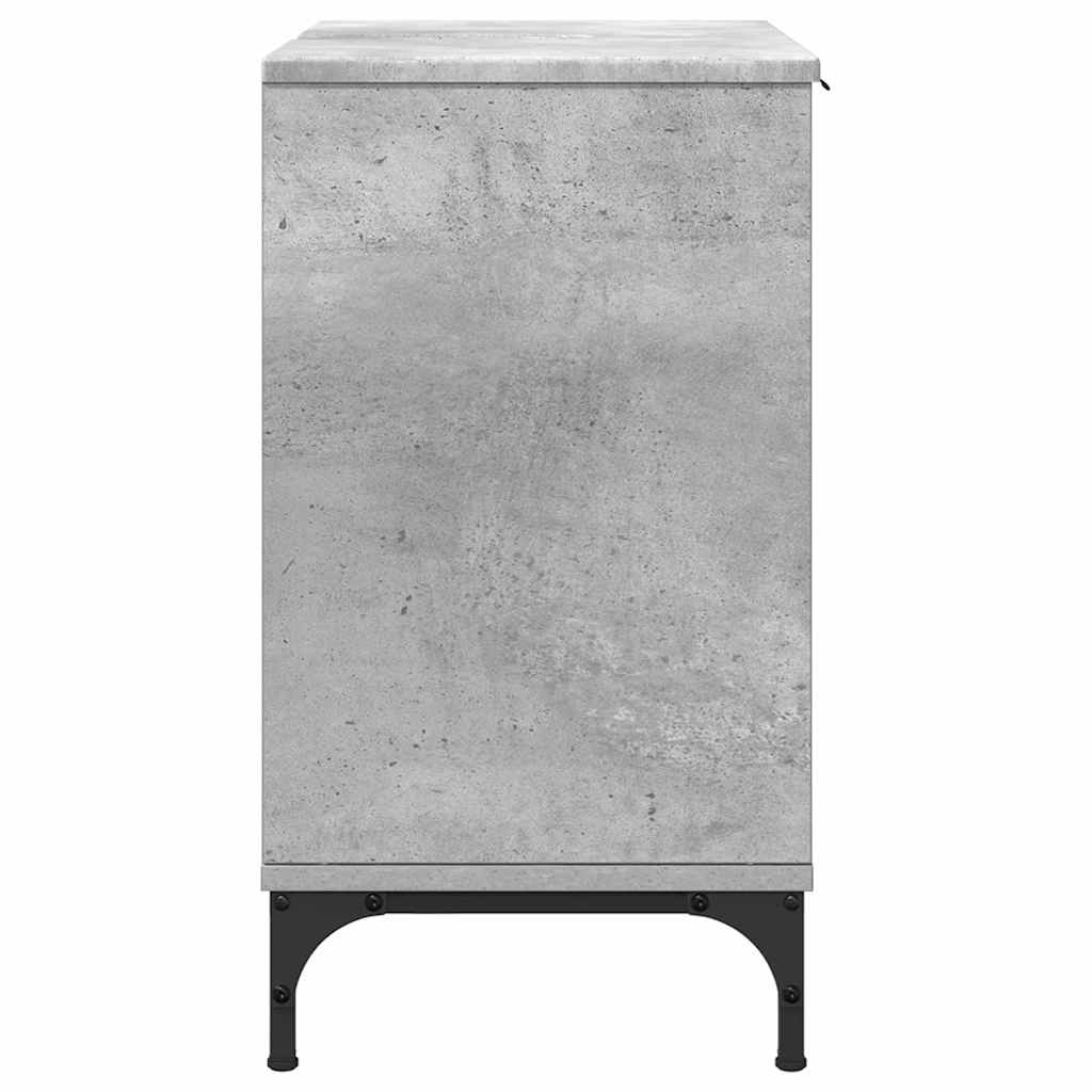 Badkamertenk te kast met opslag Betongrijs 60,5 x 33,5 x 61 cm