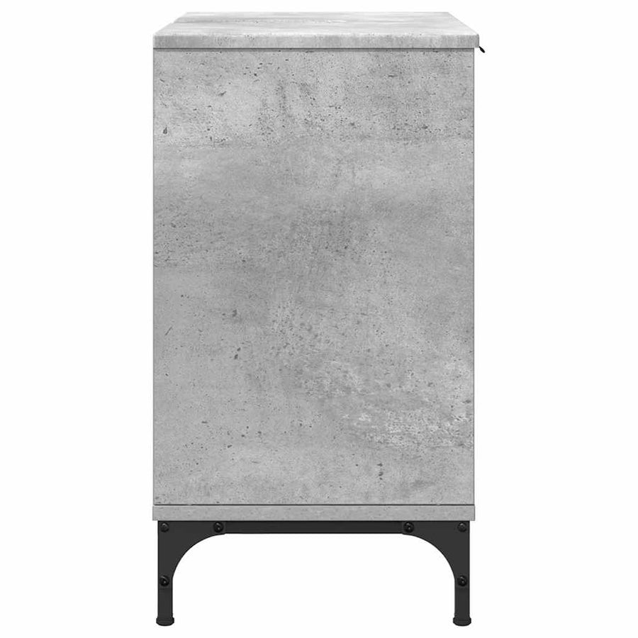 Badkamertenk te kast met opslag Betongrijs 60,5 x 33,5 x 61 cm