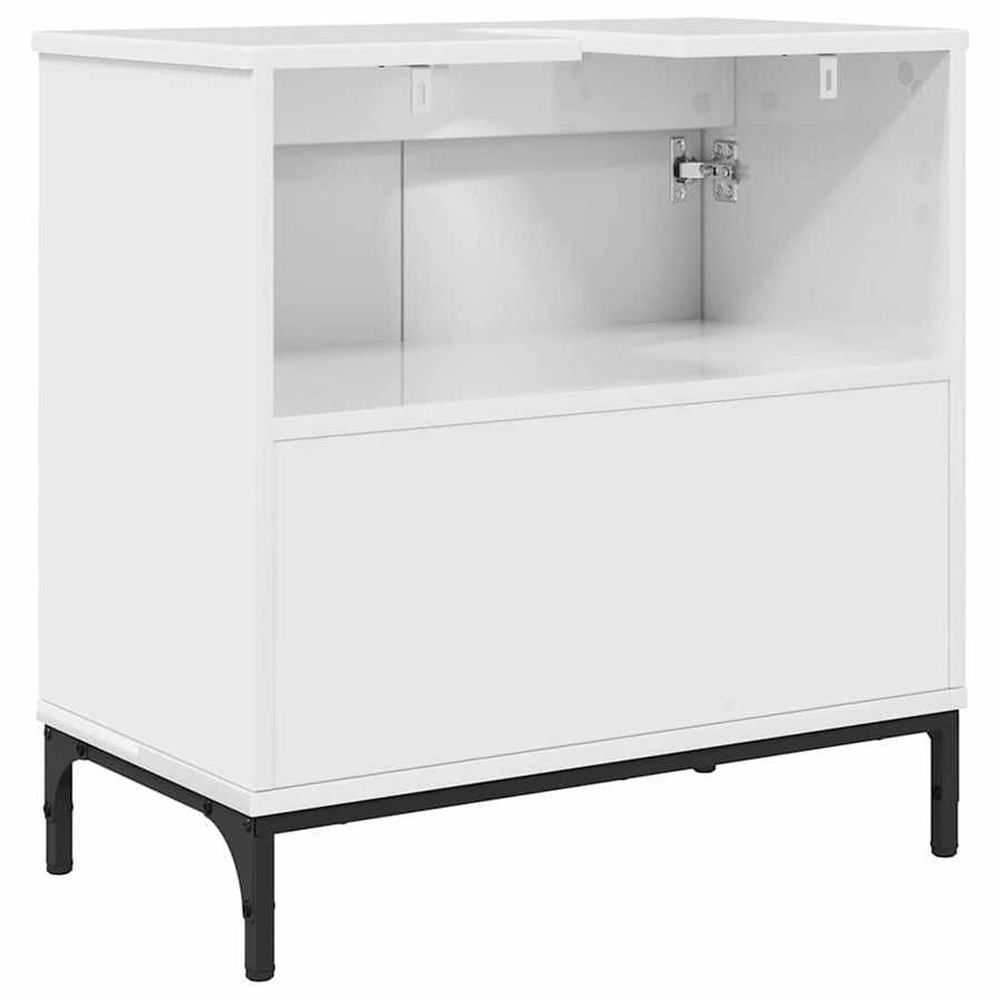 Badkamertenk te kast Hoogglans wit 60,5 x 33,5 x 61 cm