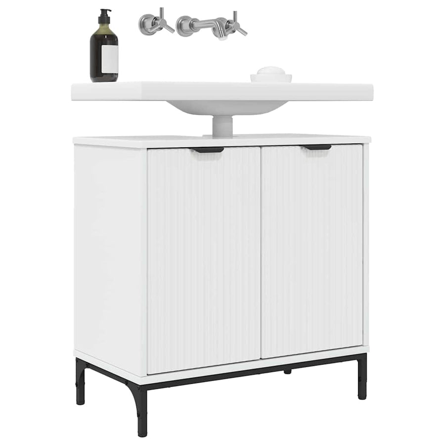 Badkamertenk te kast Hoogglans wit 60,5 x 33,5 x 61 cm