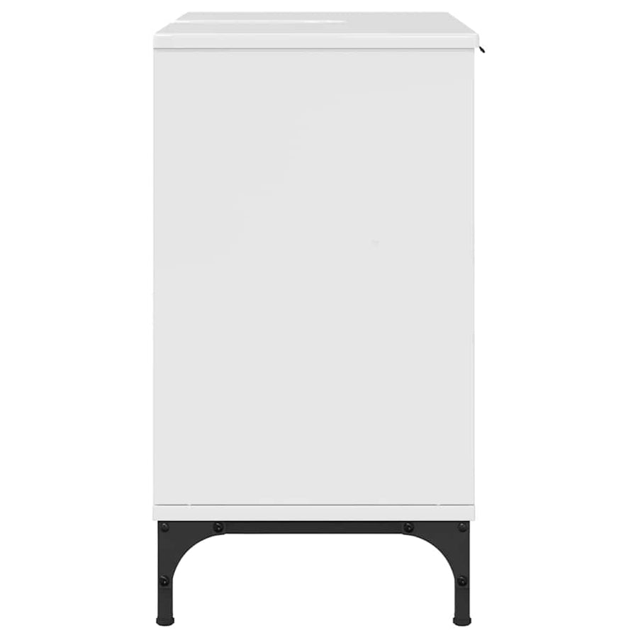 Badkamertenk te kast Hoogglans wit 60,5 x 33,5 x 61 cm