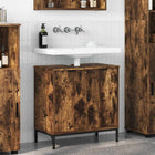 Badkamermeubel 60,5x33,5x61 cm gerookt eiken