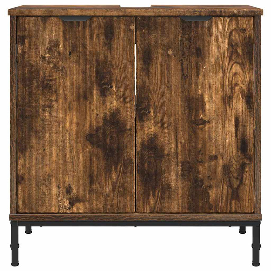 Badkamertenk te kast Gerookt eiken 60,5 x 33,5 x 61 cm