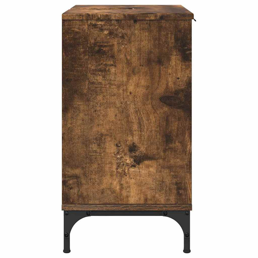 Badkamertenk te kast Gerookt eiken 60,5 x 33,5 x 61 cm