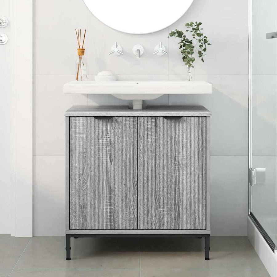 Badkamertenk te kast Grijs sonoma 60,5 x 33,5 x 61 cm
