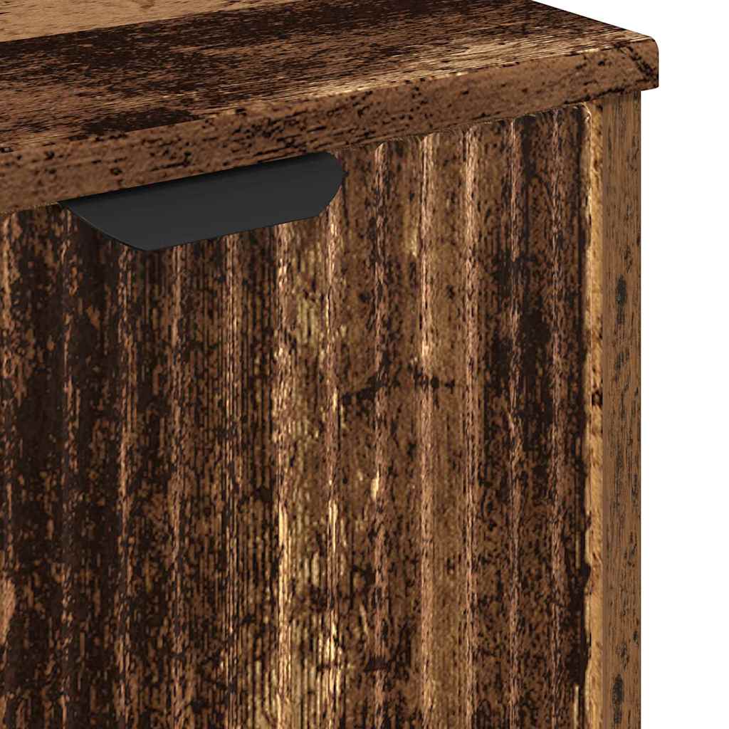 Badkamertenk te kast Oud hout 60,5 x 33,5 x 61 cm Bewerkt hout
