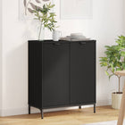 Dressoir 69.5x33x82 cm bewerkt hout zwart