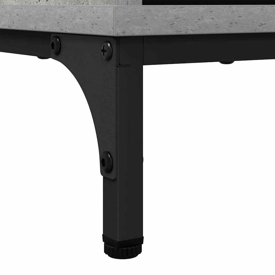 Dressoir Beton Grijs 69,5 x 33 x 82 cm Bewerkt hout