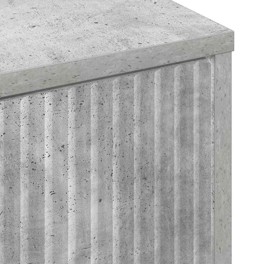 Dressoir Beton Grijs 69,5 x 33 x 82 cm Bewerkt hout