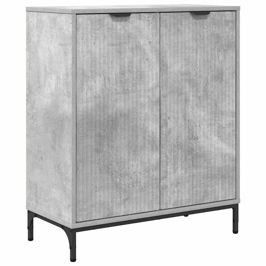 Dressoir Beton Grijs 69,5 x 33 x 82 cm Bewerkt hout