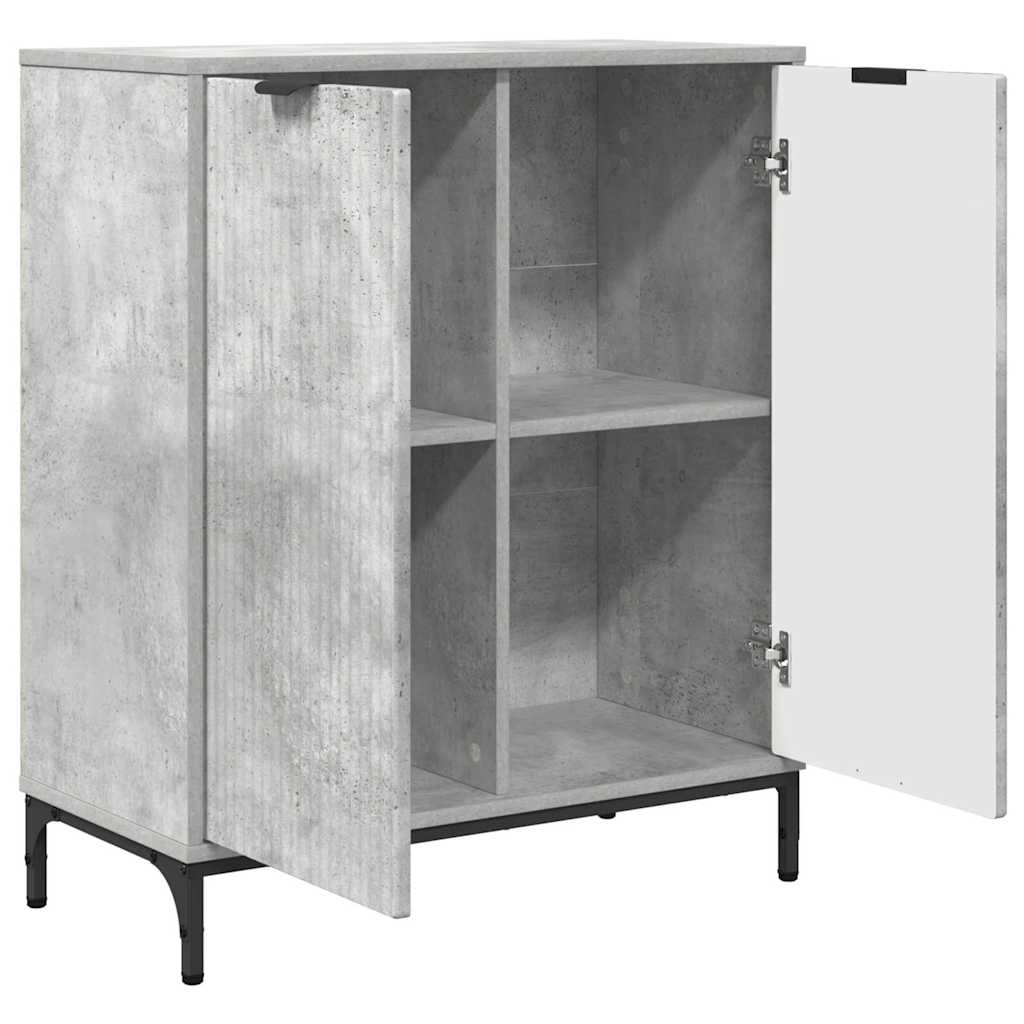 Dressoir Beton Grijs 69,5 x 33 x 82 cm Bewerkt hout