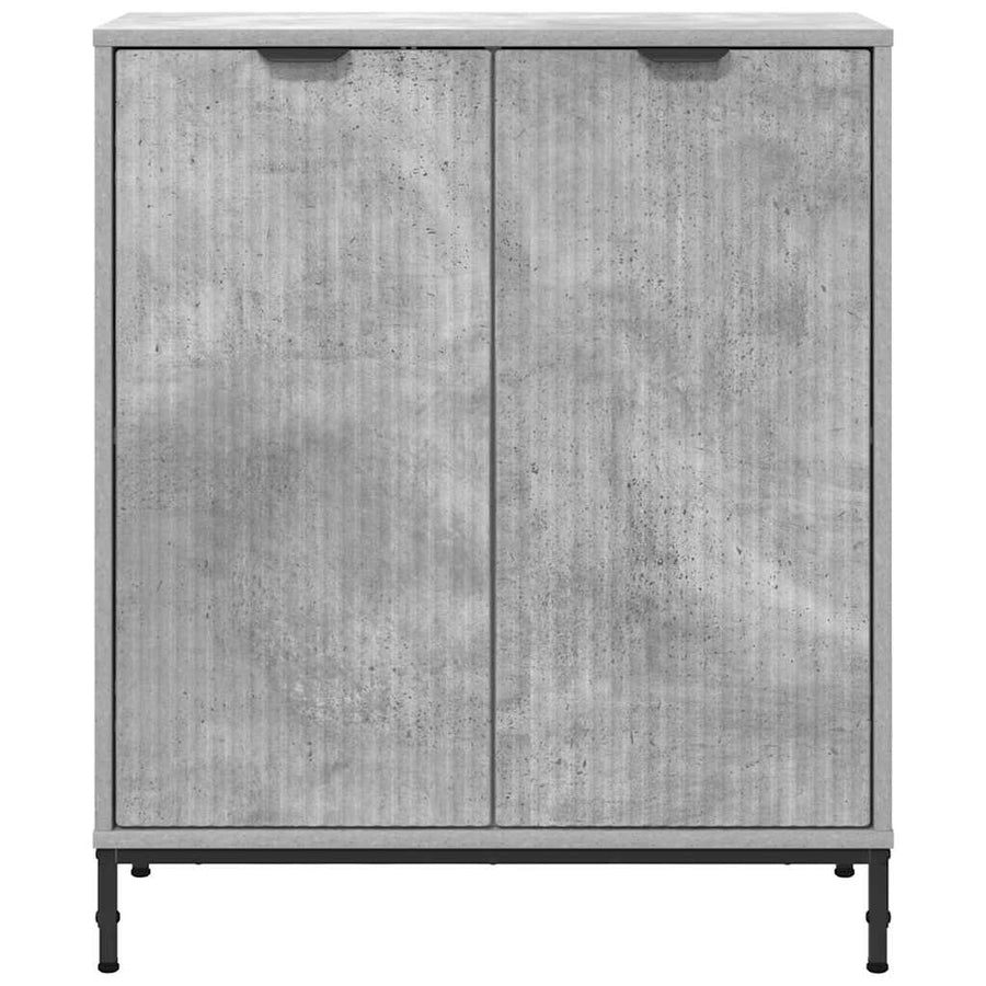 Dressoir Beton Grijs 69,5 x 33 x 82 cm Bewerkt hout
