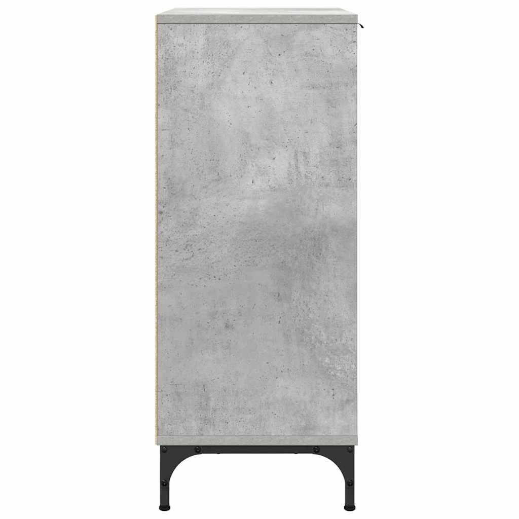 Dressoir Beton Grijs 69,5 x 33 x 82 cm Bewerkt hout