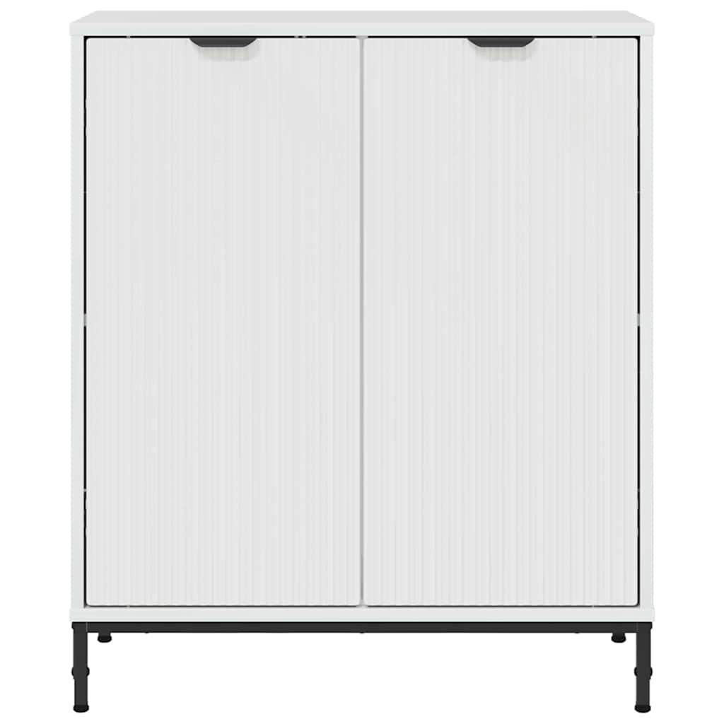 Dressoir Hoogglans wit 69,5 x 33 x 82 cm Bewerkt hout