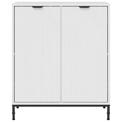 Dressoir Hoogglans wit 69,5 x 33 x 82 cm Bewerkt hout