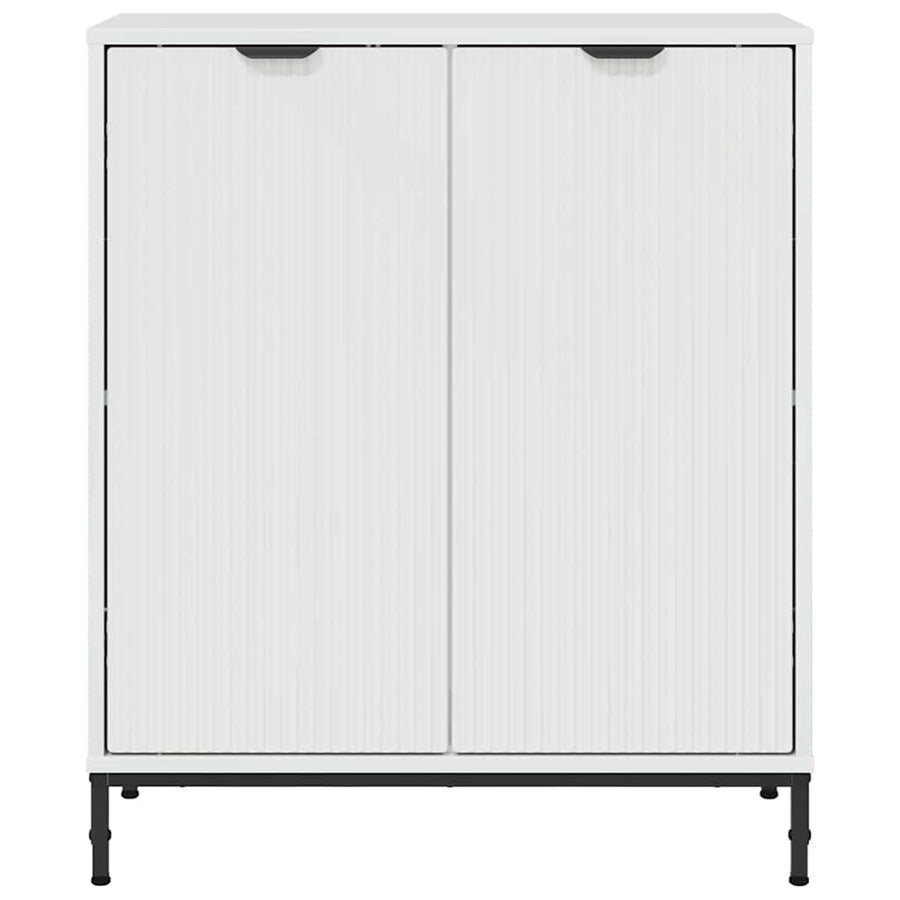 Dressoir Hoogglans wit 69,5 x 33 x 82 cm Bewerkt hout