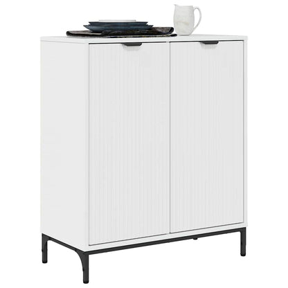 Dressoir Hoogglans wit 69,5 x 33 x 82 cm Bewerkt hout