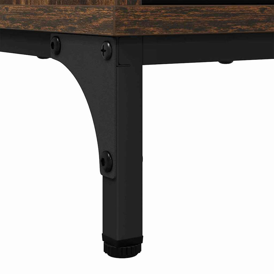 Dressoir Gerookt eiken 69,5 x 33 x 82 cm Bewerkt hout