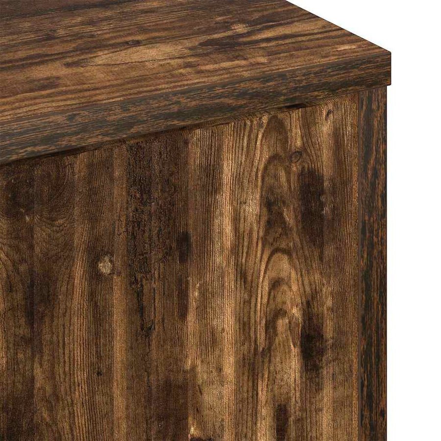 Dressoir Gerookt eiken 69,5 x 33 x 82 cm Bewerkt hout