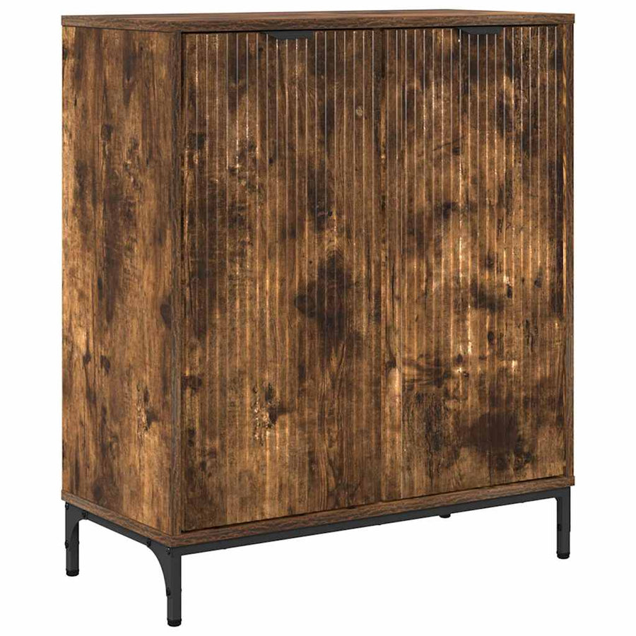 Dressoir Gerookt eiken 69,5 x 33 x 82 cm Bewerkt hout