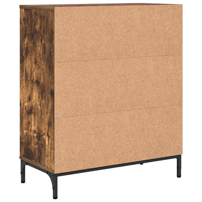 Dressoir Gerookt eiken 69,5 x 33 x 82 cm Bewerkt hout