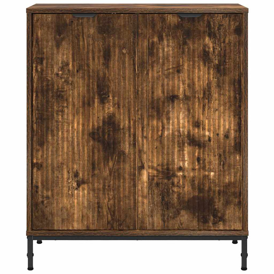 Dressoir Gerookt eiken 69,5 x 33 x 82 cm Bewerkt hout