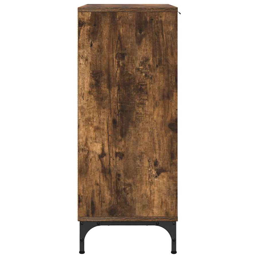 Dressoir Gerookt eiken 69,5 x 33 x 82 cm Bewerkt hout